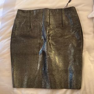 Ellie tahari calf hair skirt